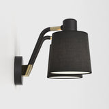 Astro Edward Twin Base Matt Black Interior Wall Light