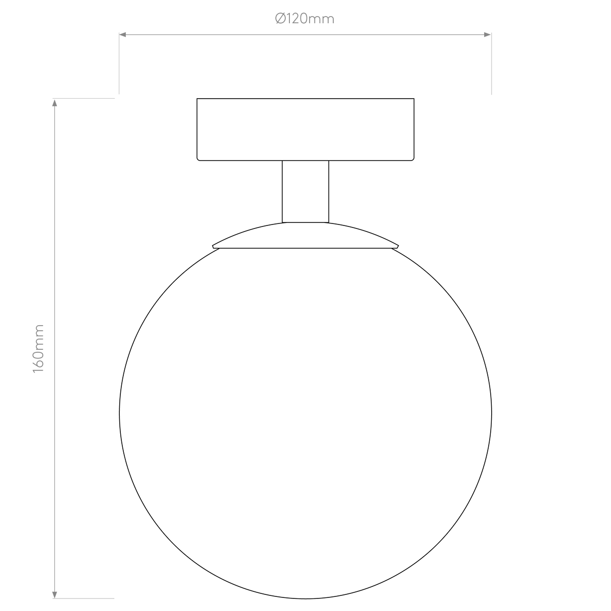 Astro Denver Matt Black Bathroom Ceiling Light