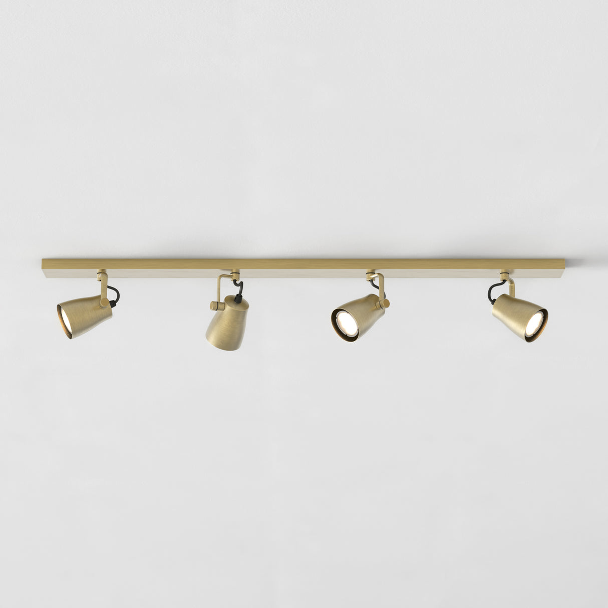 Astro Juno Four Bar Matt Brushed Brass Interior Spotlight