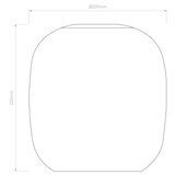 Astro Curve Glass 220 Dark Smoke Lampshade Shade