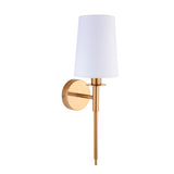 Amos Cadhay Vintage Brass Wall Light with Shade