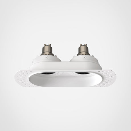 Astro Trimless Round Twin Adjustable Matt White Interior Downlight