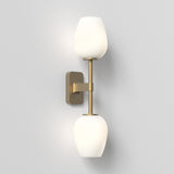 Astro Tacoma Twin Antique Brass Bathroom Wall Light