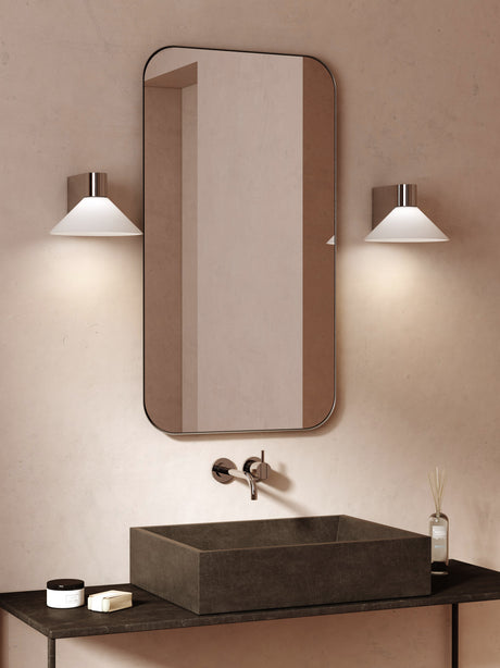 Astro Conic Polished Chrome Bathroom Wall Light