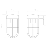 Astro Cabin Wall Antique Brass Outdoor Wall Light