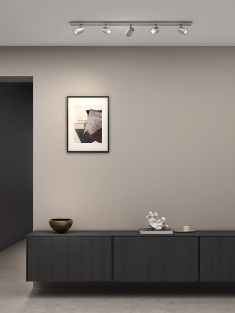 Astro Ascoli Five Bar Matt Nickel Interior Spotlight