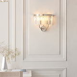 Amos Windsor Wall Light Bright Nickel