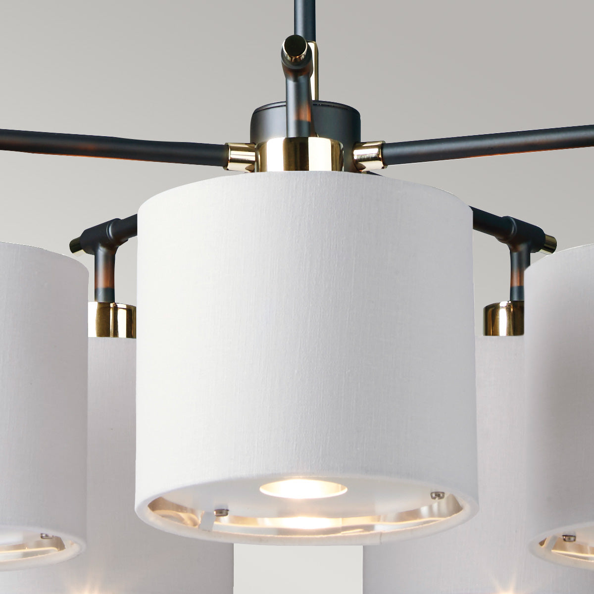 Elstead Balance 5 Light Chandelier Black