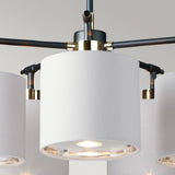 Elstead Balance 5 Light Chandelier Black