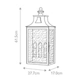 Elstead Balmoral 3 Light Wall Lantern
