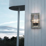 Norlys Basel Wall Light - Galvanised With Clear Glass