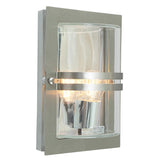 Norlys Basel Wall Light - Stainless Steel With Clear Glass