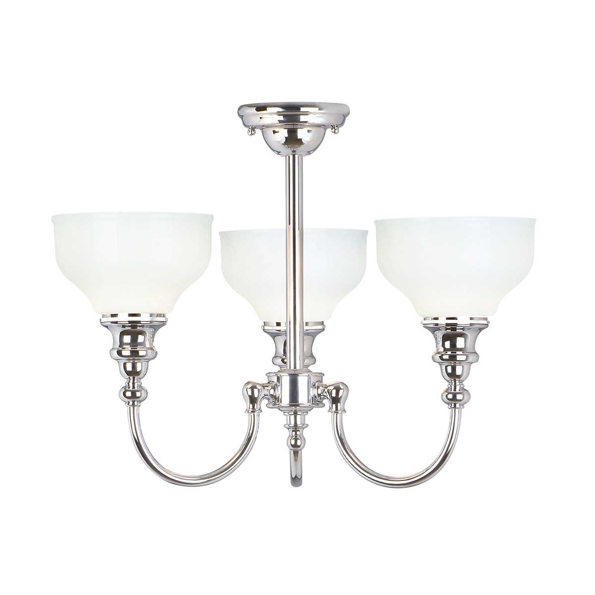 Elstead Cheadle 3 Light Semi-Flush