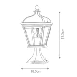 Elstead Bayview 1 Light Medium Pedestal Lantern