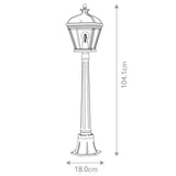 Elstead Bayview 1 Light Medium Pillar Lantern