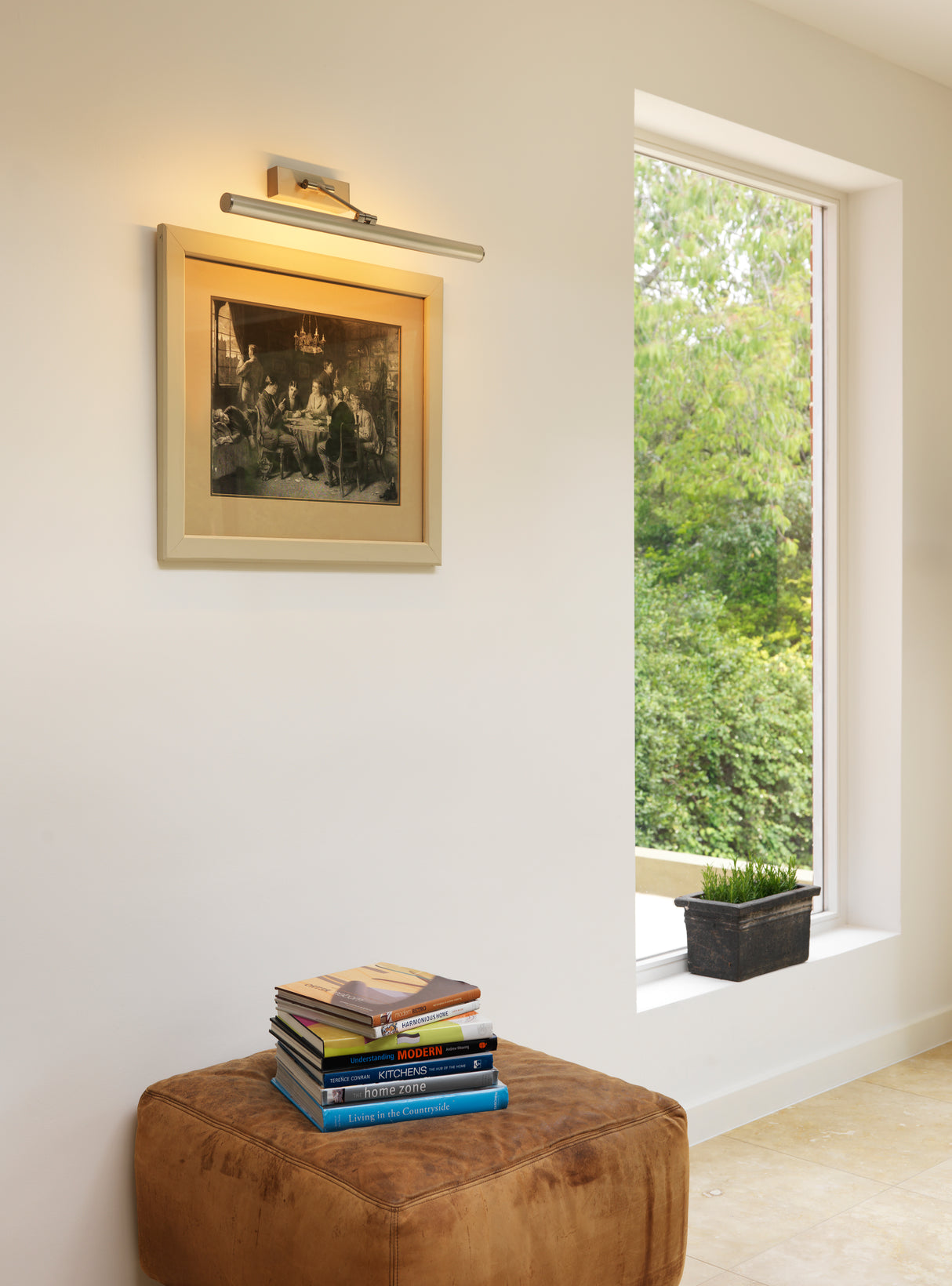 Astro Goya 460 LED Brushed Antique Brass Interior Picture Light