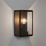 Astro Homefield 130 Textured Black Outdoor Wall Light