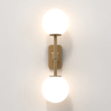 Astro Tacoma Twin Antique Brass Bathroom Wall Light