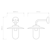 Astro Portree Wall Solid Brass Outdoor Wall Light