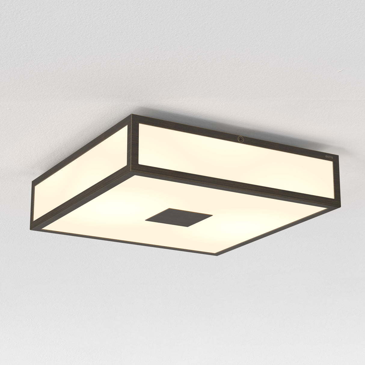 Astro Mashiko 300 Square Bronze Bathroom Ceiling Light