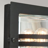 Norlys Bern 1 Light Wall Lantern - Black With Clear Glass