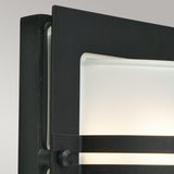 Norlys Bern 1 Light Wall Lantern - Black With Frosted Glass