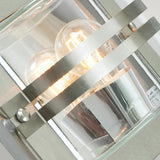 Norlys Bern 1 Light Wall Lantern - Stainless Steel With Clear Glass