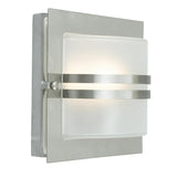 Norlys Bern 1 Light Wall Lantern - Stainless Steel With Frosted Glass