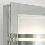Norlys Bern 1 Light Wall Lantern - Stainless Steel With Frosted Glass
