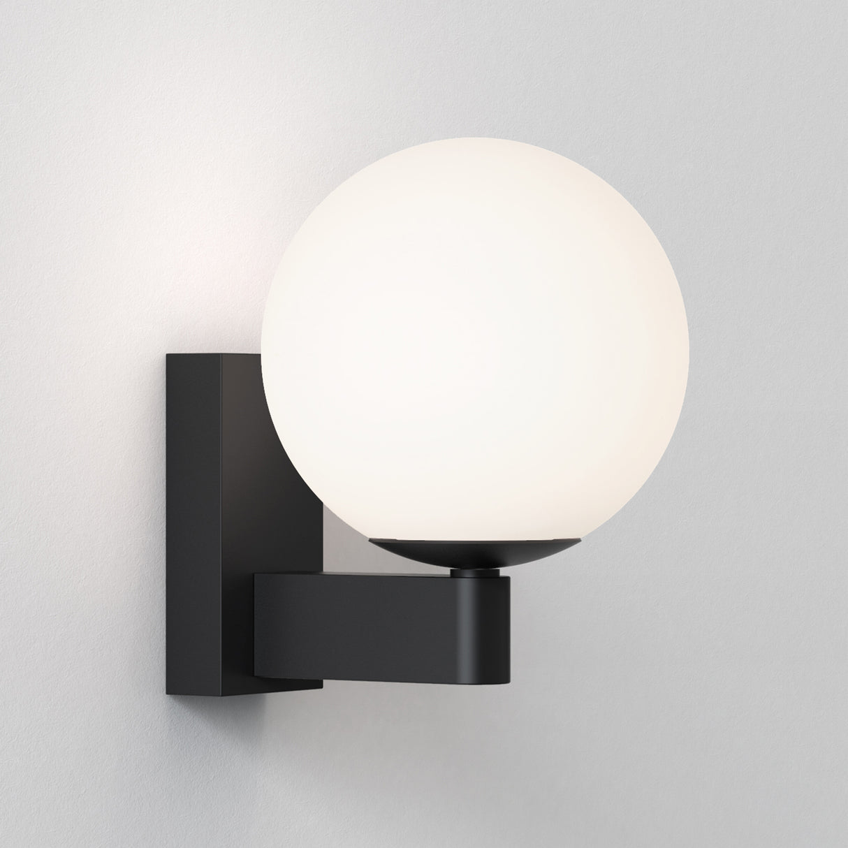 Astro Sagara Matt Black Bathroom Wall Light