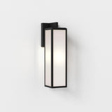 Astro Harvard Lantern Textured Black Outdoor Wall Light