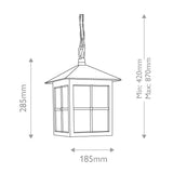 Elstead Winchester 1 Light Chain Lantern