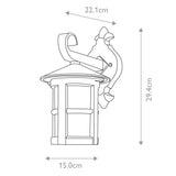 Elstead Hereford 1 Light Wall Down Lantern
