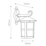 Elstead Hereford 1 Light Large Wall Down Lantern