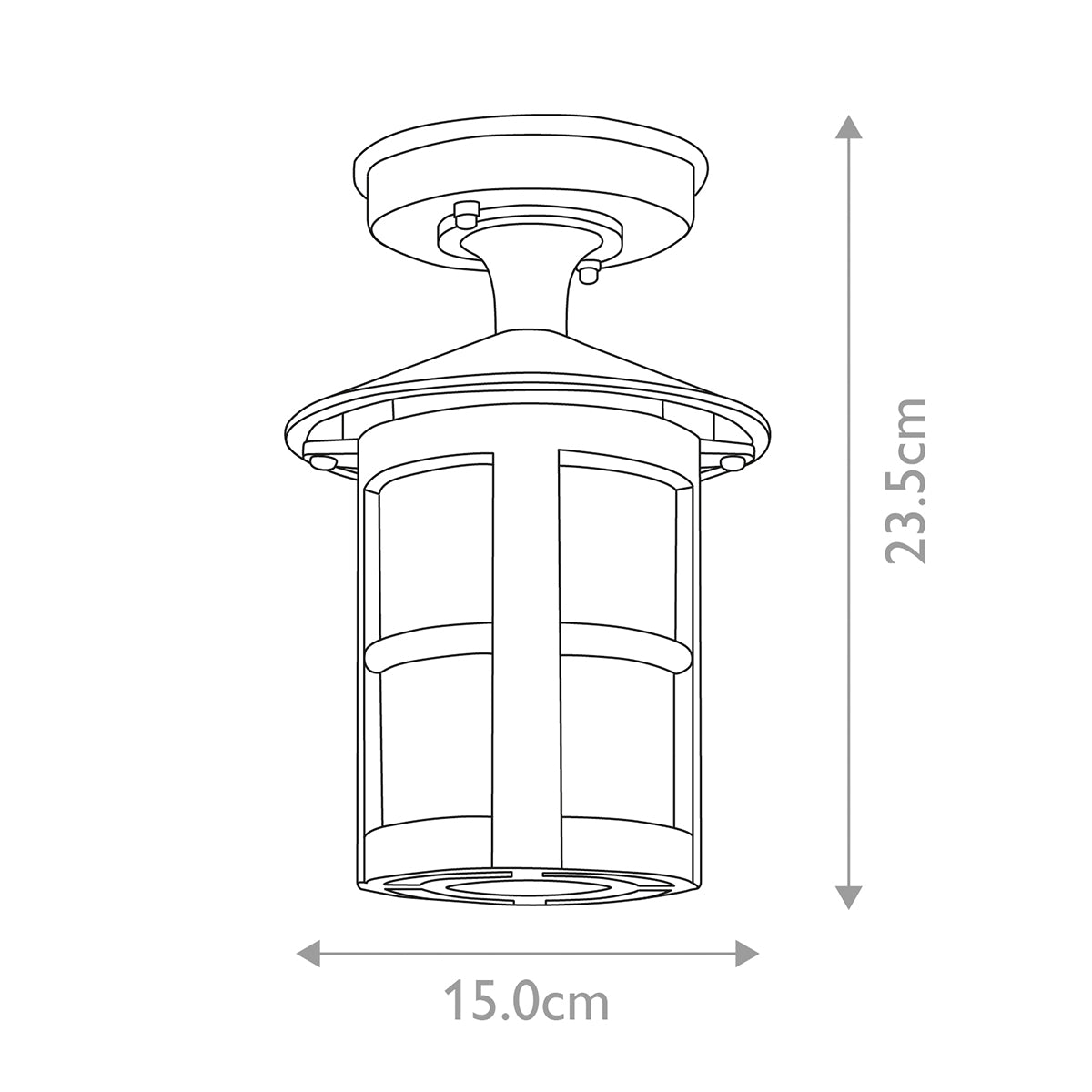 Elstead Hereford 1 Light Porch Lantern