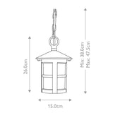 Elstead Hereford 1 Light Chain Lantern