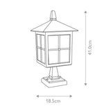 Elstead Winchester 1 Light Pedestal Lantern