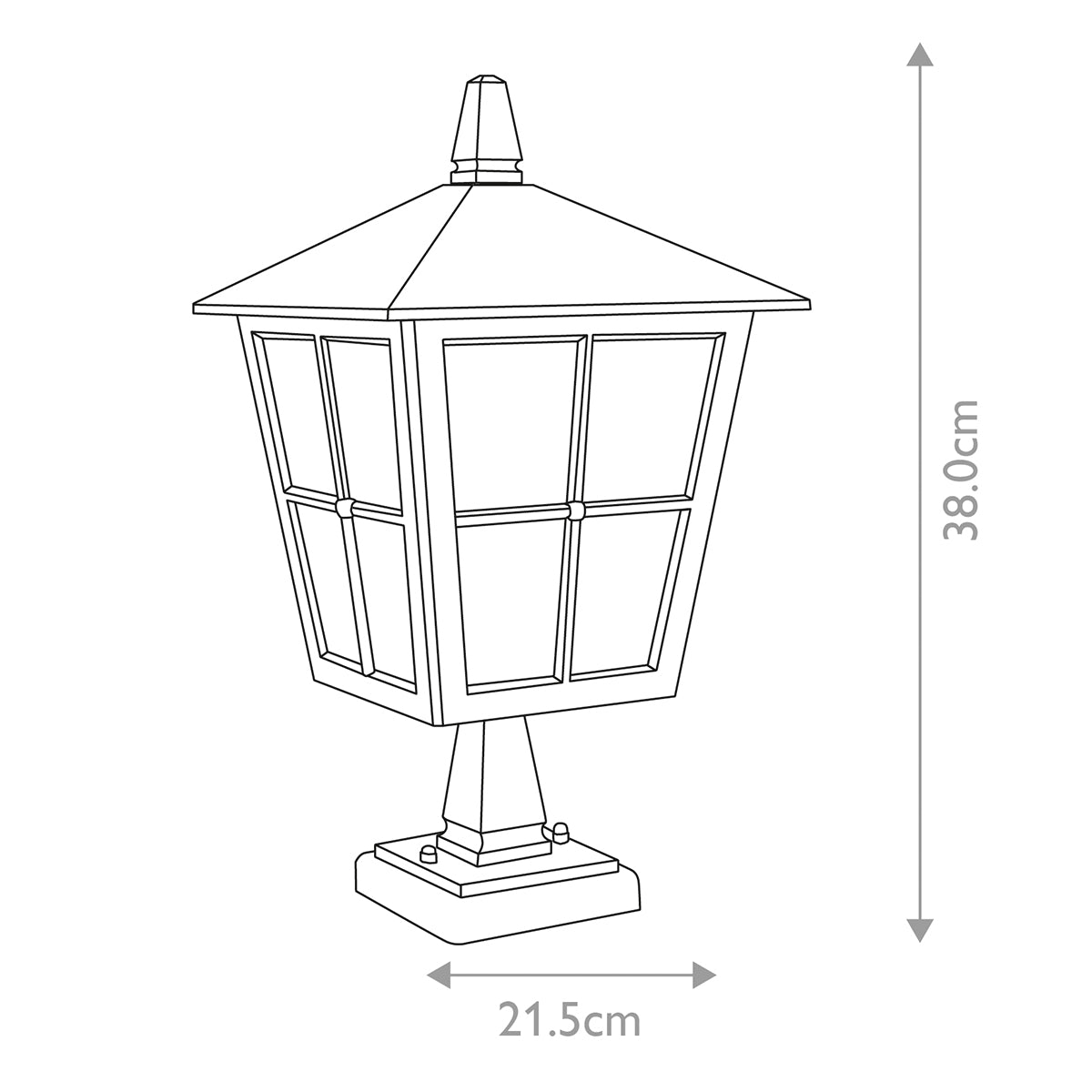 Elstead Canterbury 1 Light Pedestal Lantern