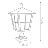 Elstead Canterbury 1 Light Pedestal Lantern