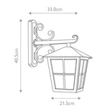 Elstead Canterbury 1 Light Wall Down Lantern