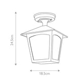 Elstead York 1 Light Porch Lantern
