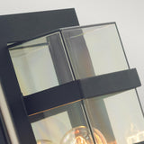Norlys Boden 1 Light Wall Light - Black With Clear Polycarbonate