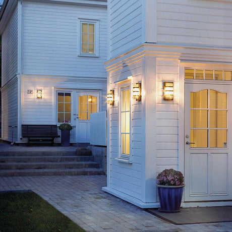 Norlys Boden 1 Light Wall Light - Black With Clear Polycarbonate