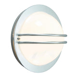 Norlys Bremen 1 Light Wall Lantern - Galvanised With Opal Polycarbonate