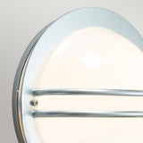 Norlys Bremen 1 Light Wall Lantern - Galvanised With Opal Polycarbonate