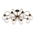 Brick Lane Beaulieu 8 Light Ceiling Antique Gold & Glass –  from Amos Lighting + Home