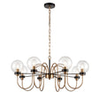 Brick Lane Beaulieu 8 Light Chandelier Antique Gold & Glass –  from Amos Lighting + Home