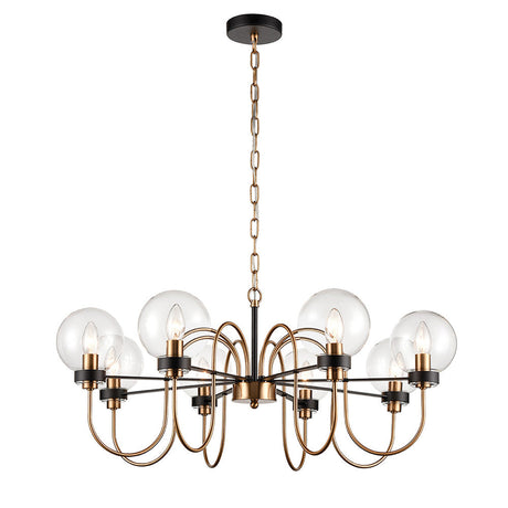 Brick Lane Beaulieu 8 Light Chandelier Antique Gold & Glass –  from Amos Lighting + Home