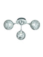 Brick Lane Budleigh 3lt Flush Ceiling Light Polished Chrome –  from Amos Lighting + Home