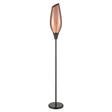 Brick Lane Colombo Floor Lamp Black with Copper Glass –  from Amos Lighting + Home